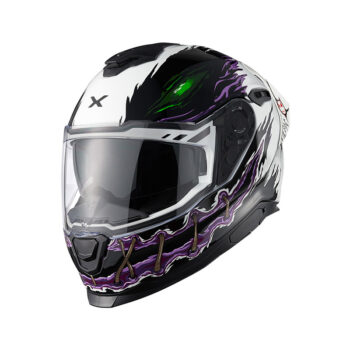 Casco Moto Nexx Y.100R Night Rider Bianco