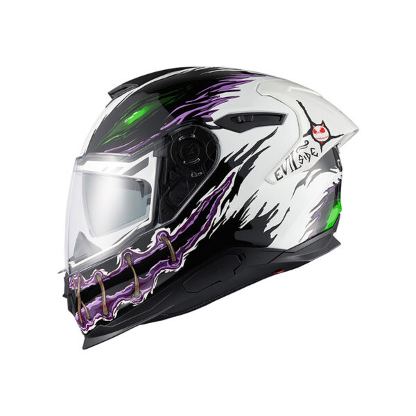 Casco Moto Nexx Y.100R Night Rider Bianco