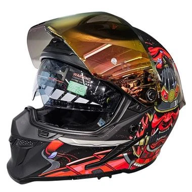 CASCO MOTO INTEGRALE MPH BLADE E22.06 GRAFICA DEMONE OPACO PINLOCK