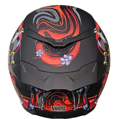 CASCO MOTO INTEGRALE MPH BLADE E22.06 GRAFICA DEMONE OPACO PINLOCK