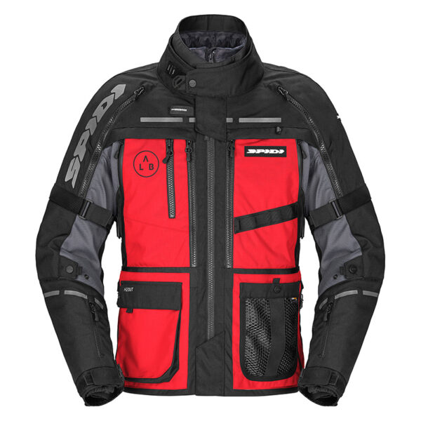 GIACCA MOTO SPIDI HARD TRACK 3 NERO/ROSSO