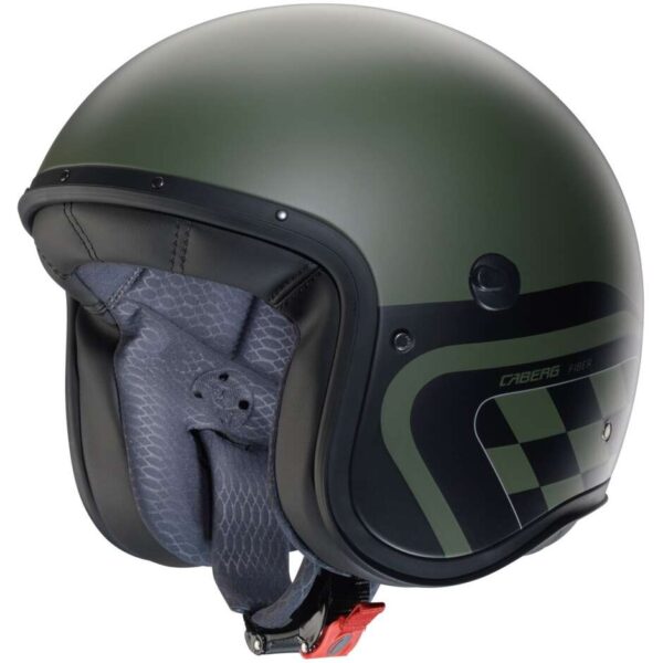 Casco Moto Jet Caberg FREERIDE X DAYTONA Opaco MILITARY Verde Nero Silver