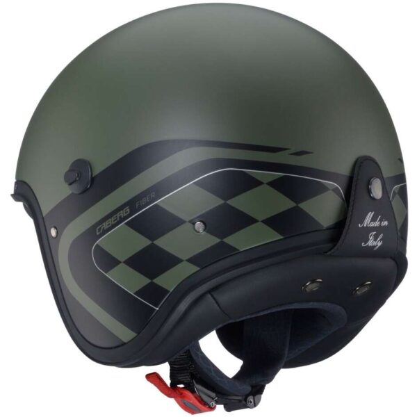 Casco Moto Jet Caberg FREERIDE X DAYTONA Opaco MILITARY Verde Nero Silver