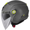 Casco Moto Scooter Jet Givi 12.5B Grigio Lucido Giallo