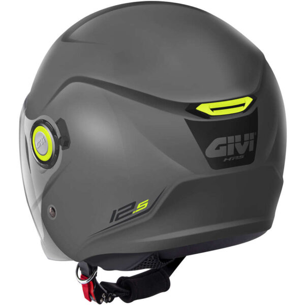 Casco Moto Scooter Jet Givi 12.5B Grigio Lucido Giallo