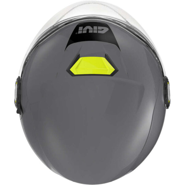 Casco Moto Scooter Jet Givi 12.5B Grigio Lucido Giallo