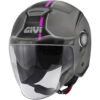 Casco Moto Jet Givi 12.5F GRAPHIC TOUCH Titanio Opaco/Rosa