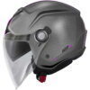 Casco Moto Jet Givi 12.5F GRAPHIC TOUCH Titanio Opaco/Rosa