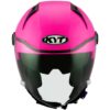 CASCO MOTO JET KYT D-CITY PLAIN FUCSIA FLUO LUCIDO