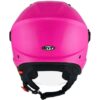 CASCO MOTO JET KYT D-CITY PLAIN FUCSIA FLUO LUCIDO