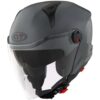 CASCO MOTO JET KYT D-CITY PLAIN GRIGIO LUCIDO