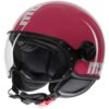 Casco Moto Jet Momo Design FGTR CLASSIC Candy Fucsia Bianco