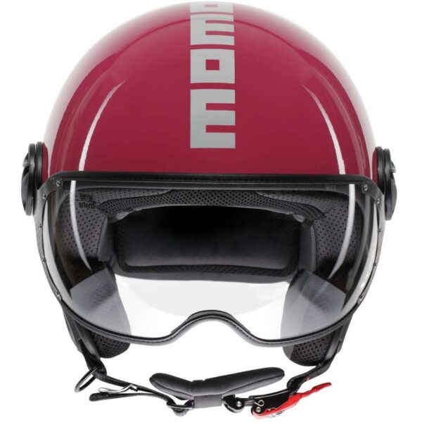 Casco Moto Jet Momo Design FGTR CLASSIC Candy Fucsia Bianco