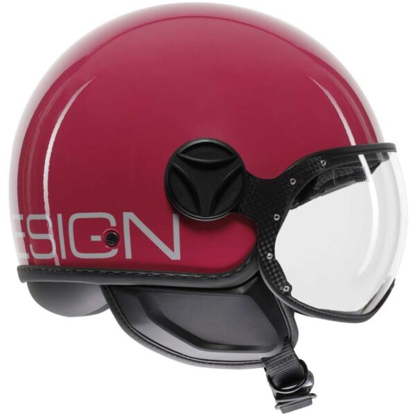 Casco Moto Jet Momo Design FGTR CLASSIC Candy Fucsia Bianco