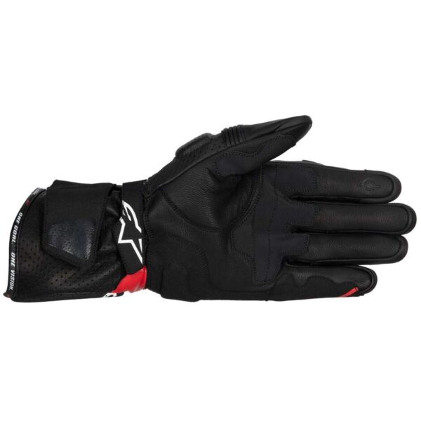 Guanti Moto In Pelle Alpinestars SP-3 Nero Bright Rosso Bianco