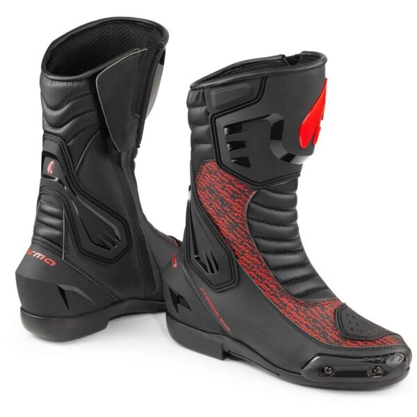 Stivali Moto Spotivi Forma FRECCIA EVO Nero Rosso