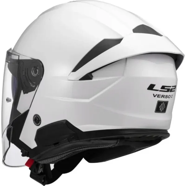 Casco Moto LS2 OF618 Verso 2 Solid Bianco