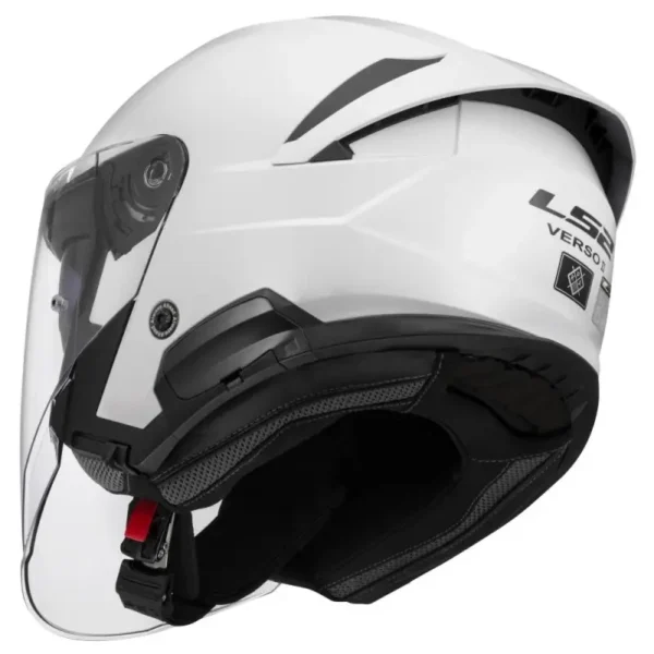Casco Moto LS2 OF618 Verso 2 Solid Bianco