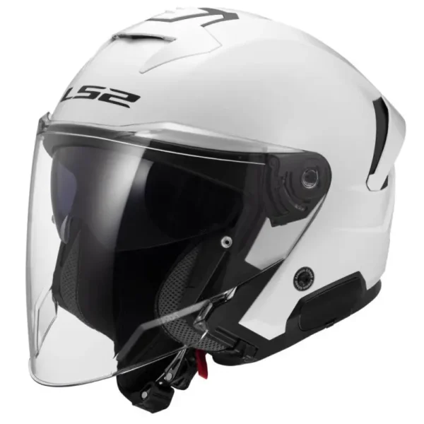 Casco Moto LS2 OF618 Verso 2 Solid Bianco
