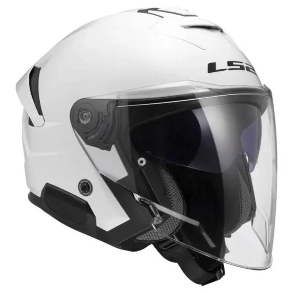 Casco Moto LS2 OF618 Verso 2 Solid Bianco
