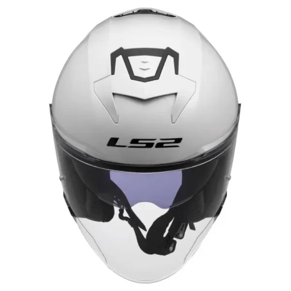 Casco Moto LS2 OF618 Verso 2 Solid Bianco