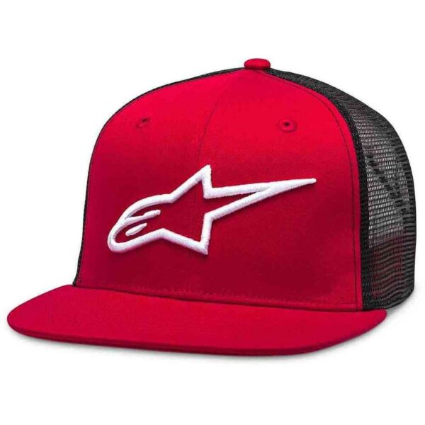 Cappellino Moto Alpinestars CORP TRUCKER Rosso Nero