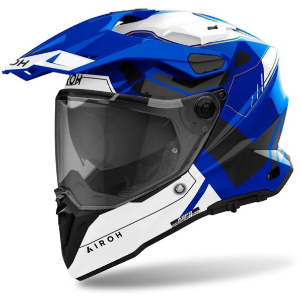 Casco Moto Adventure Airoh COMMANDER 2 REVEAL BLU