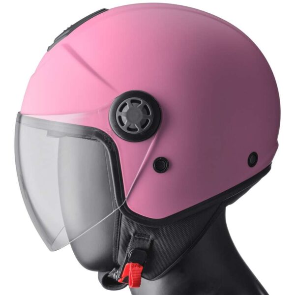 Casco Moto Jet Doppia Visiera Gms Gelato Fragola