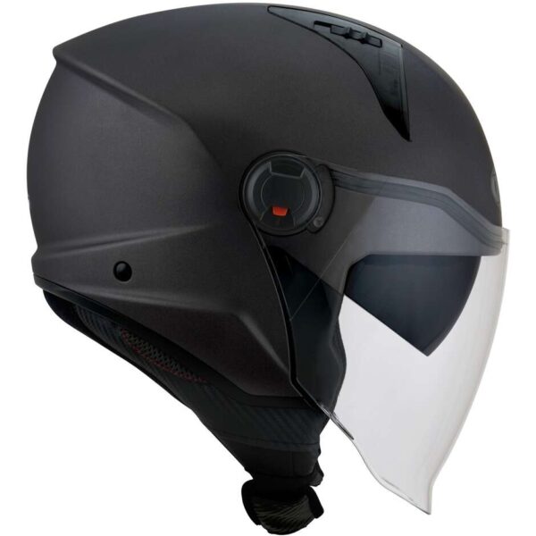 Casco Moto Jet KYT D-CITY PLAIN Opaco Gun Metal