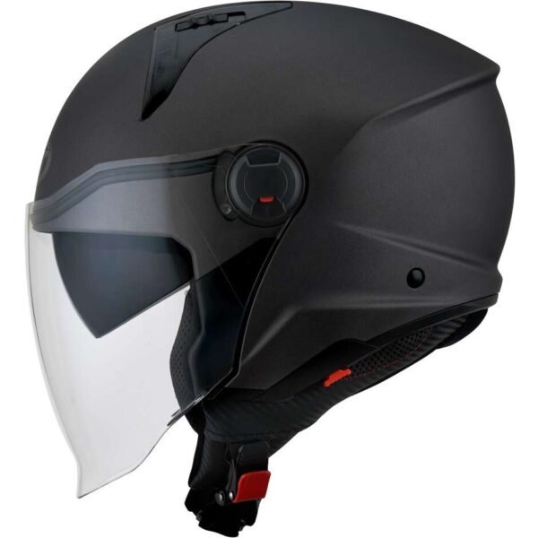 Casco Moto Jet KYT D-CITY PLAIN Opaco Gun Metal