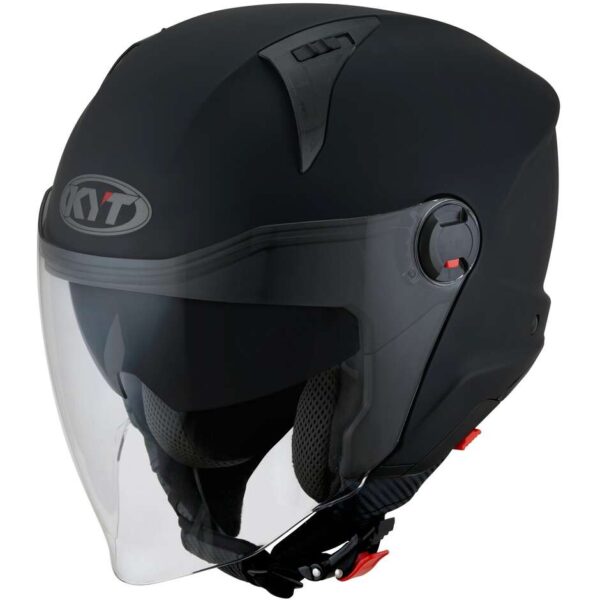 Casco Moto Jet KYT D-CITY PLAIN Opaco Nero