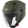 Casco Moto Jet KYT D-CITY PLAIN Verde Militare