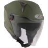 Casco Moto Jet KYT D-CITY PLAIN Verde Militare