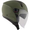 Casco Moto Jet KYT D-CITY PLAIN Verde Militare