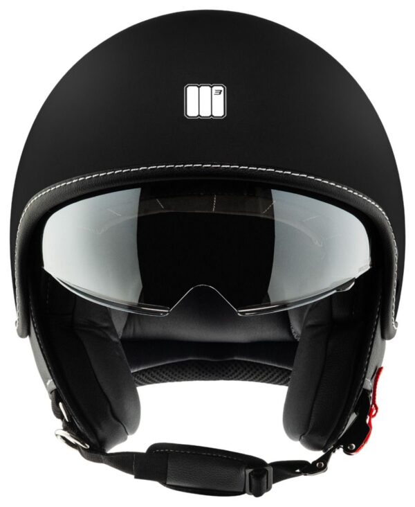 Casco Moto Jet Motocubo BEETLE - MATT BLACK - Nero Opaco
