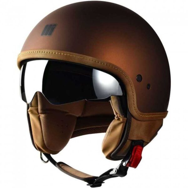 Casco Moto Jet Motocubo BEETLE - TOBACCO