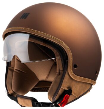 Casco Moto Jet Motocubo BEETLE - TOBACCO