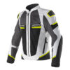 Giacca Moto Clover Uomo Airjet 6 Grigio Giallo