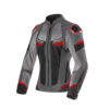 Giacca Moto Donna Clover Airjet 6 Grigio Rosso
