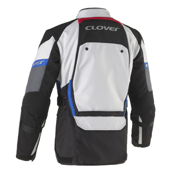 Giacca Moto Clover Rally Pro-WP Grigio