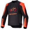 Giubbotto Moto Estivo Alpinestars T-STUNT AIR Nero Rosso Fluo Scuro Rosso