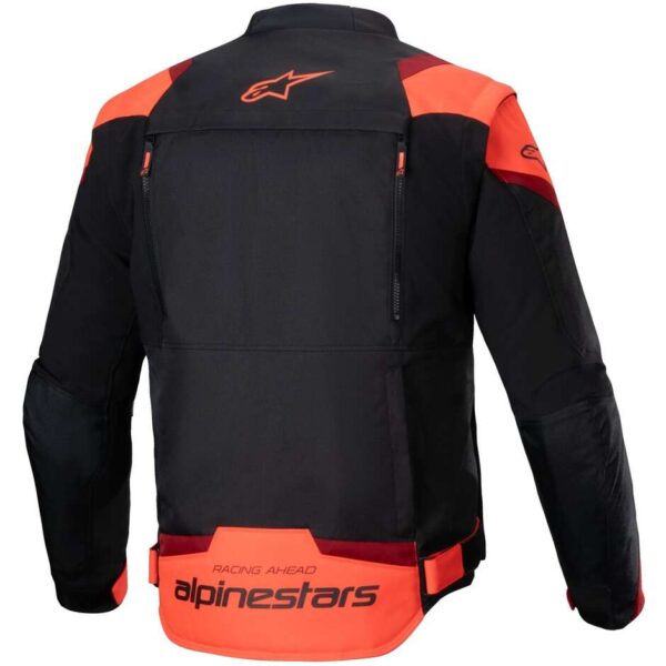 Giubbotto Moto Estivo Alpinestars T-STUNT AIR Nero Rosso Fluo Scuro Rosso