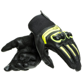 Guanti Moto Estivi in Pelle Dainese MIG 3 Nero Giallo Fluo