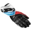 Guanti Moto In Pelle Racing Spidi CARBO 4 Rosso/Azzurro