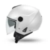 CASCO MOTO UFO JET NIXIE DOPPIA VISIERA BIANCO LUCIDO