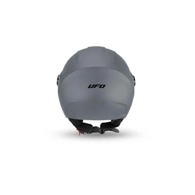 CASCO MOTO UFO JET NIXIE DOPPIA VISIERA GRIGIO LUCIDO