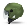 CASCO MOTO UFO JET NIXIE DOPPIA VISIERA VERDE OPACO