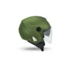 CASCO MOTO UFO JET NIXIE DOPPIA VISIERA VERDE OPACO