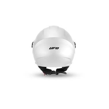 CASCO MOTO UFO JET NIXIE DOPPIA VISIERA BIANCO LUCIDO