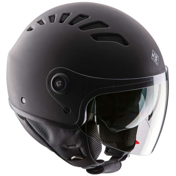 Casco Moto Jet Tucano Urbano 1230 EL TOP Grigio Carbone Opaco